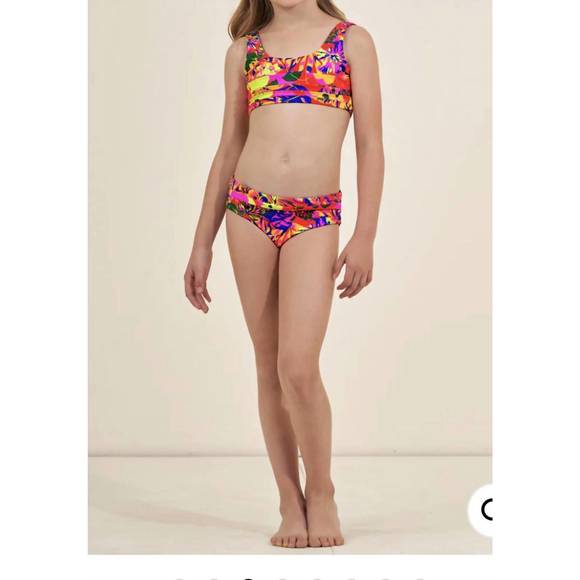NEW MAAJI amazonas iceland girls bikini set in pink/multi - Picture 1 of 3